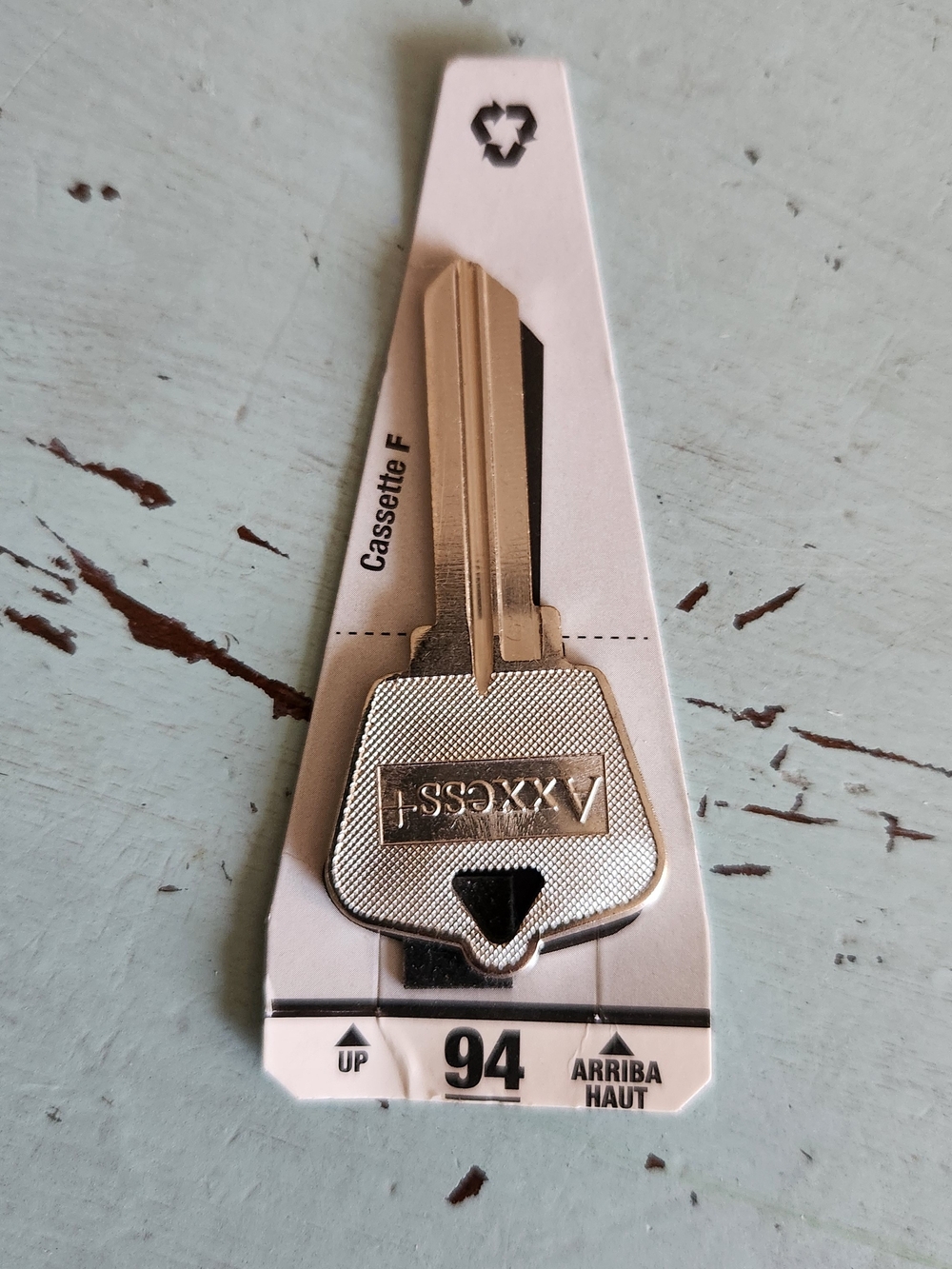 (25) Hillman Cassette F Key Blank 94